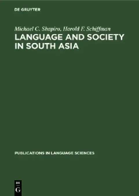 Cover of Language and Society in South Asia