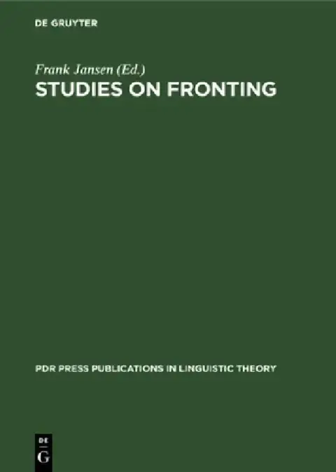 Cover of Studies on Fronting