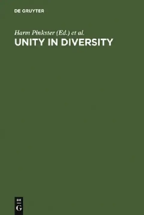 Cover of Unity in Diversity