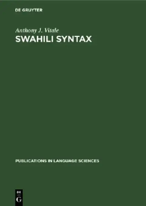 Cover of Swahili Syntax