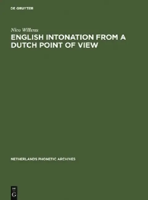 Cover of English Intonation from a Dutch Point of View