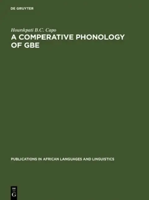 Cover of A Comparative Phonology of Gbe