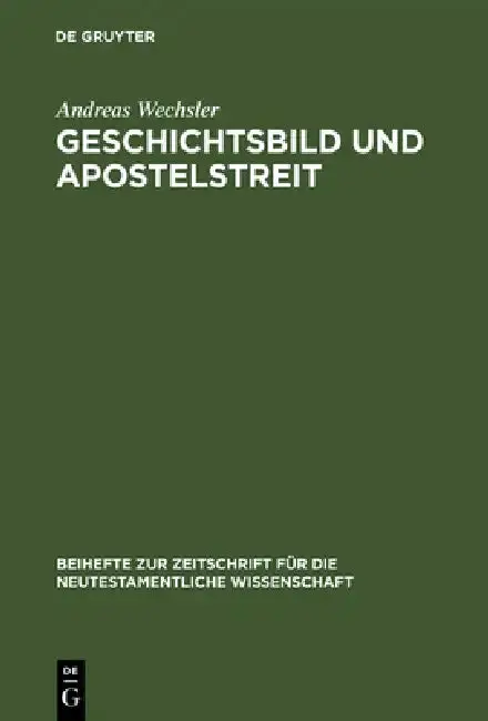 Cover of Geschichtsbild und Apostelstreit