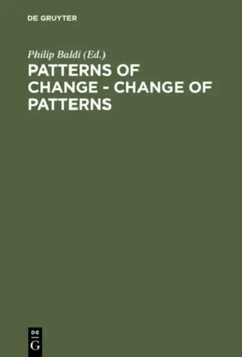 Cover of Patterns of Change - Change of Patterns