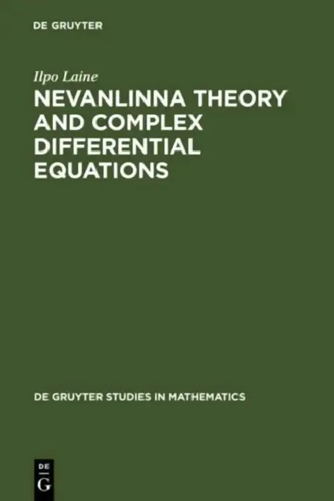 Cover of Nevanlinna Theory and Complex Differential Equations