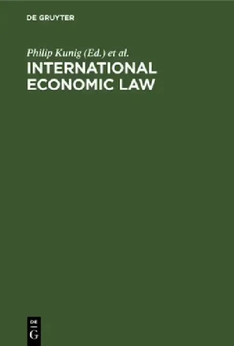 Cover of International Economic Law