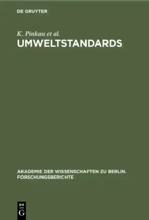 Cover of Umweltstandards