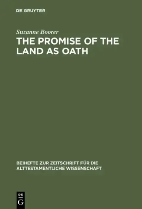 Cover of The Promise of the Land as Oath