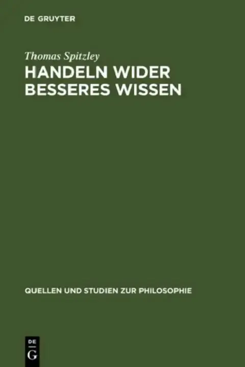 Cover of Handeln wider besseres Wissen