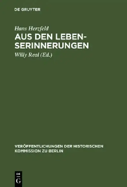 Cover of Aus den Lebenserinnerungen