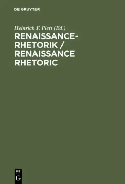 Cover of Renaissance-Rhetorik / Renaissance Rhetoric