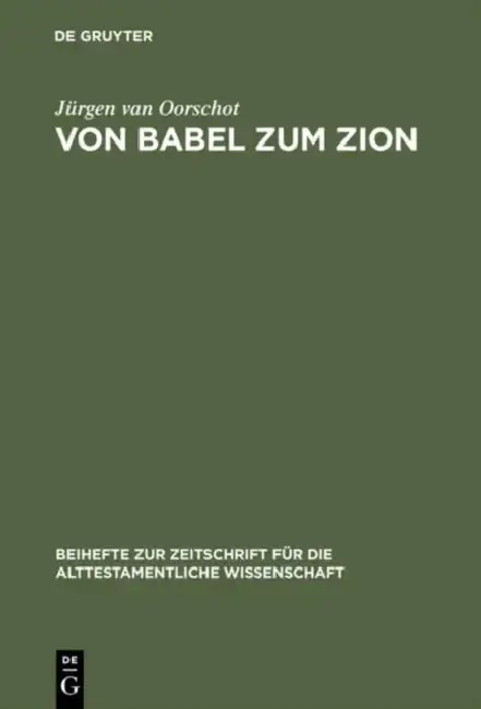 Cover of Von Babel zum Zion