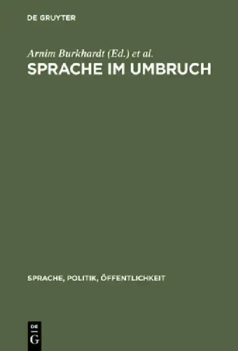 Cover of Sprache Im Umbruch