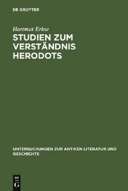 Cover of Studien Zum Verständnis Herodots