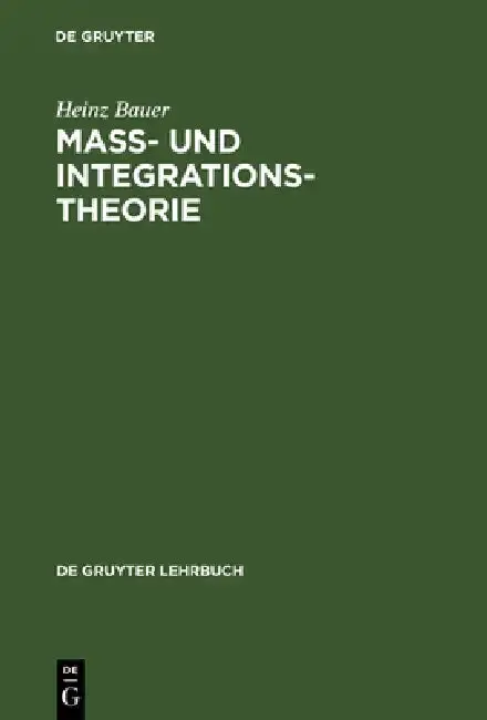Cover of Maß- Und Integrationstheorie