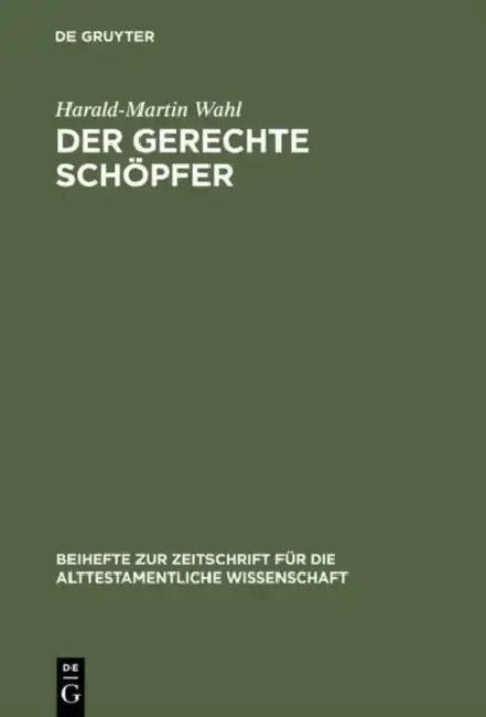 Cover of Der gerechte Schöpfer