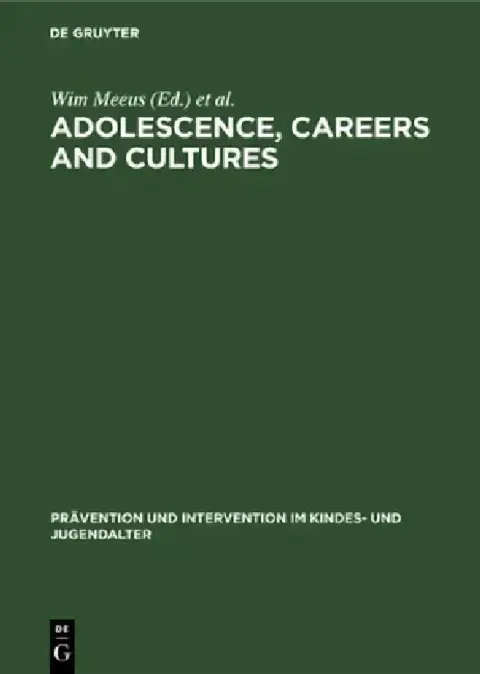 Cover of Adolescence, Careers and Cultures