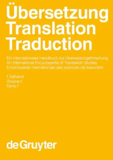Cover of Ubersetzung - Translation - Traduction. 1. Teilband