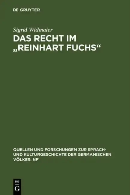 Cover of Das Recht im "Reinhart Fuchs"