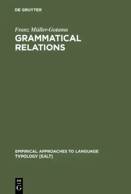 Cover of Grammatical Relations
