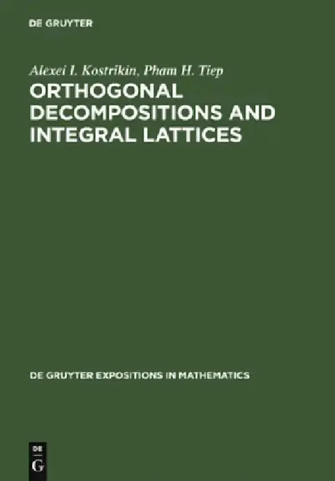 Cover of Orthogonal Decompositions and Integral Lattices