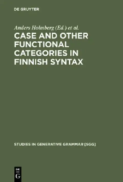 Cover of Case and Other Functional Categories in Finnish Syntax