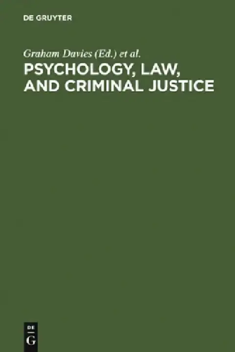 Cover of Psychology, Law, and Criminal Justice