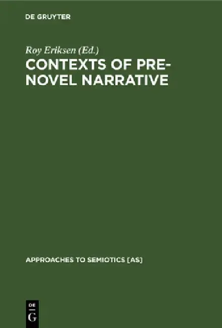 Cover of Contexts of Pre-Novel Narrative