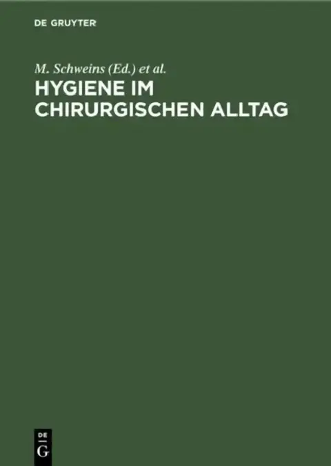 Cover of Hygiene Im Chirurgischen Alltag