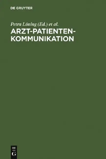 Cover of Arzt-Patienten-Kommunikation