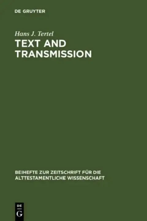 Cover of Text and Transmission