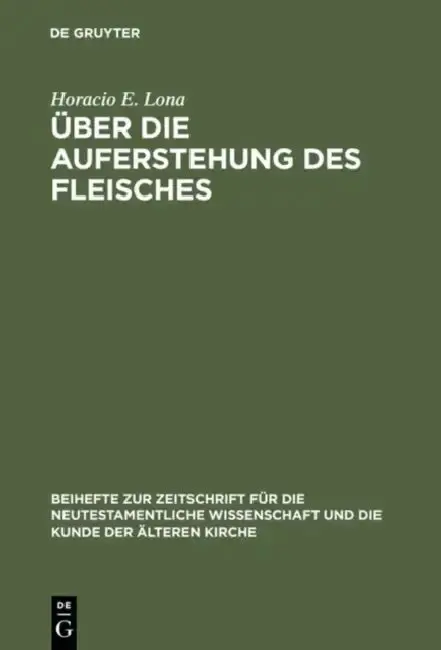 Cover of Über die Auferstehung des Fleisches