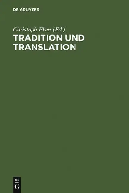 Cover of Tradition und Translation
