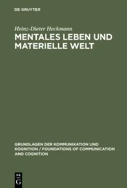 Cover of Mentales Leben und materielle Welt