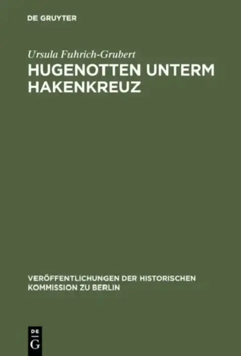 Cover of Hugenotten unterm Hakenkreuz