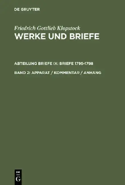 Cover of Apparat / Kommentar / Anhang