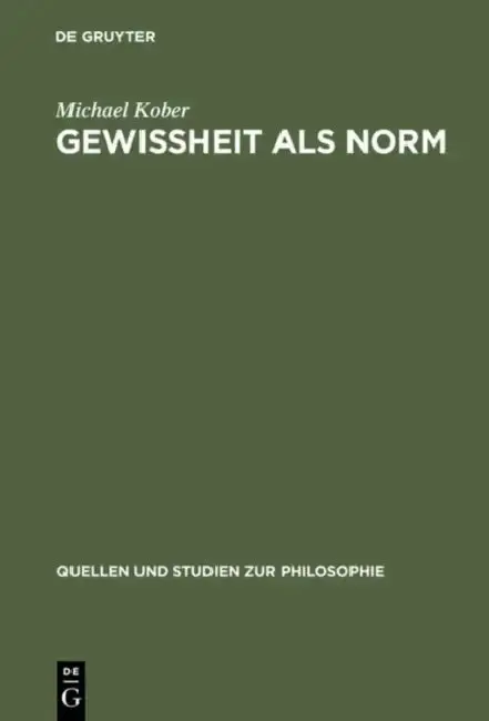 Cover of Gewissheit ALS Norm