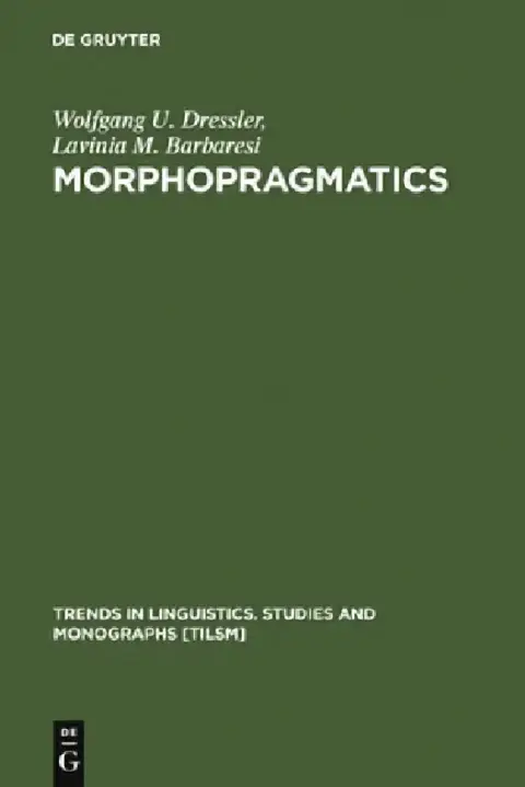 Cover of Morphopragmatics