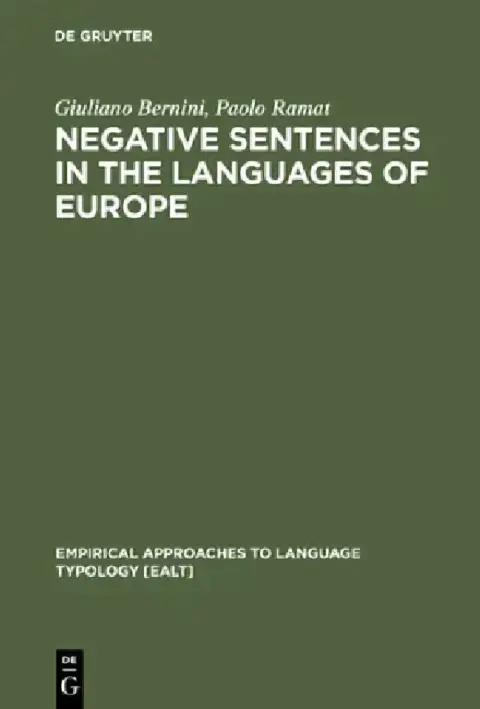 Cover of Negative Sentences in the Languages of Europe