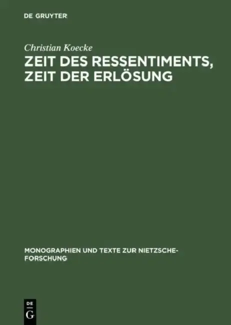 Cover of Zeit des Ressentiments, Zeit der Erlösung