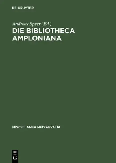 Cover of Die Bibliotheca Amploniana