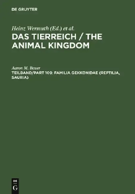 Cover of Familia Gekkonidae (Reptilia, Sauria). Part I
