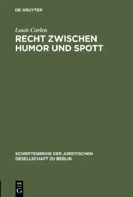 Cover of Recht zwischen Humor und Spott