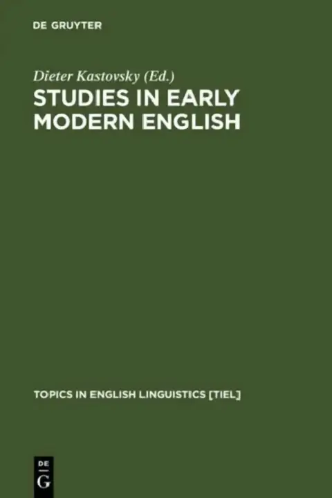 Cover of Studies in Early Modern English