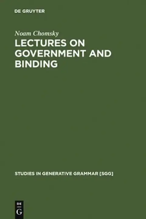 Cover of Lectures on Government and Binding
