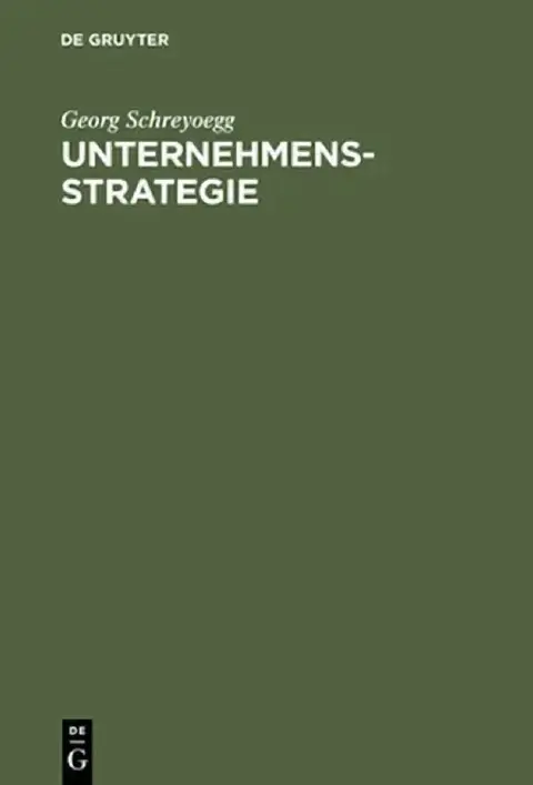 Cover of Unternehmensstrategie