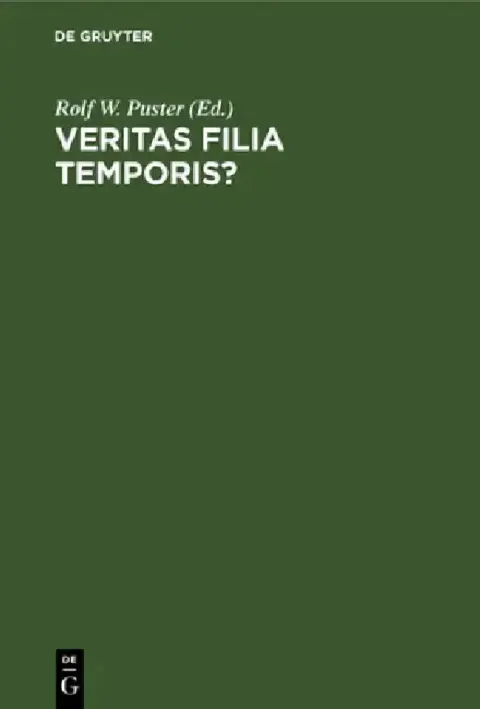 Cover of Veritas Filia Temporis?