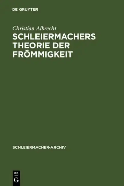 Cover of Schleiermachers Theorie der Frömmigkeit