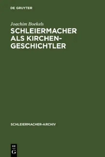 Cover of Schleiermacher als Kirchengeschichtler