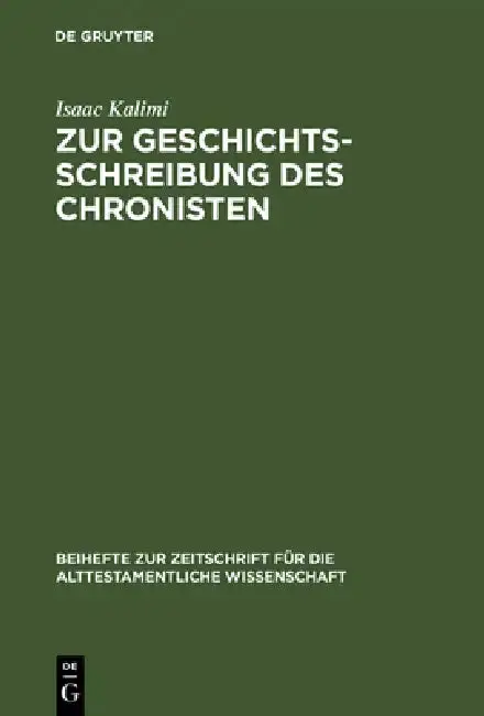 Cover of Zur Geschichtsschreibung Des Chronisten